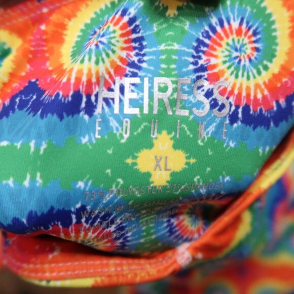 Heiress Equine by Fallon Taylor Womans XL Tie Dye Leggings Athletic Gym - Picture 5 of 6